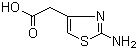 structure of CAS# 29676-71-9, 2-Aminothiazol-4-acetic acid;(2-Aminothiazole-4-yl)acetic acid