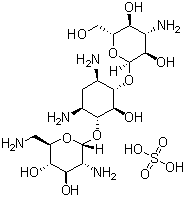 卡那霉素 B 硫酸盐分子结构 (CAS 29701-07-3)