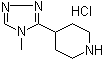 结构式 CAS# 297171-80-3, 4-(4-甲基-4H-1,2,4-三唑-3-基)哌啶盐酸盐
