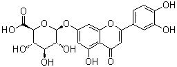 structure of CAS# 29741-10-4, Luteolin-7-beta-D-glucuronide;Luteolin 7-O-beta-D-glucuronopyranoside; Luteolin 7-O-beta-glucuronide; Luteolin 7-O-beta-glucuronopyranoside