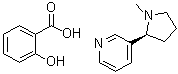Nicotine salicylate molecular structure (CAS 29790-52-1)