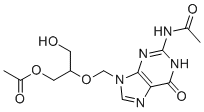 Ganciclovir N,O-Diacetate molecular structure (CAS 298197-26-9)