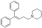 1-(4,4-Diphenyl-3-buten-1-yl)piperidine molecular structure (CAS 29869-89-4)