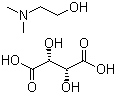 2-二甲氨基乙醇右旋酒石酸氢盐分子结构 (CAS 29870-28-8)