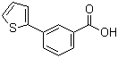 structure of CAS# 29886-63-3, 3-(2-Thienyl)benzoic acid;3-Thien-2-ylbenzoic acid