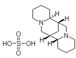 结构式 CAS# 299-39-8, 硫酸金雀花碱