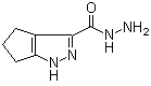 1,4,5,6-四氢环戊并[c]吡唑-3-甲酰肼分子结构 (CAS 299166-55-5)