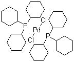 Dichlorobis(tricyclohexylphosphine)palladium(II) molecular structure (CAS 29934-17-6)