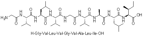 Glycyl-L-valyl-L-leucyl-L-valylglycyl-L-valyl-L-alanyl-L-leucyl-L-isoleucine molecular structure (CAS 299423-08-8)