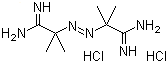 结构式 CAS# 2997-92-4, 2,2'-偶氮二异丁基脒二盐酸盐