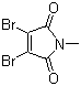 structure of CAS# 3005-27-4, 2,3-Dibromo-N-methylmaleimide;3,4-Dibromo-1-methyl-1H-pyrrole-2,5-dione