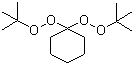 structure of CAS# 3006-86-8, 1,1-Di(tert-butylperoxy)cyclohexane;1,1-Bis(tert-butylperoxy)cyclohexane; Cyclohexylidenebis(tert-butyl)peroxide; Trigonox 22; Luperox 331M80