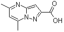 5,7-Dimethylpyrazolo[1,5-a]pyrimidine-2-carboxylic acid molecular structure (CAS 300691-07-0)