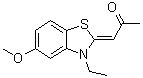 1-(3-Ethyl-5-methoxy-2(3H)-benzothiazolylidene)-2-propanone molecular structure (CAS 300801-52-9)