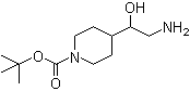 4-(2-氨基-1-羟基乙基)-1-哌啶甲酸叔丁酯分子结构 (CAS 301221-57-8)