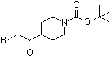4-(溴乙酰基)哌啶-1-甲酸叔丁酯分子结构 (CAS 301221-79-4)
