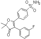 结构式 CAS# 301692-76-2, Polmacoxib