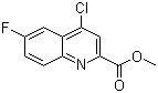 Methyl 4-chloro-6-fluoroquinoline-2-carboxylate molecular structure (CAS 301823-61-0)