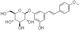 反式-脱氧土大黄甙分子结构 (CAS 30197-14-9)