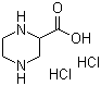 哌嗪-2-羧酸二盐酸盐分子结构 (CAS 3022-15-9)