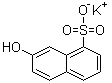 7-羟基-1-萘磺酸钾分子结构 (CAS 30252-40-5)
