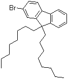 structure of CAS# 302554-80-9, 2-Bromo-9,9-dioctylfluorene;2-Bromo-9,9-dioctyl-9H-fluorene