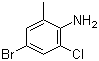 4-Bromo-2-chloro-6-methylaniline molecular structure (CAS 30273-42-8)