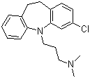 Clomipramine molecular structure (CAS 303-49-1)