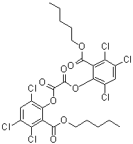 Bis(2,4,5-trichloro-6-carbopentoxyphenyl) oxalate molecular structure (CAS 30431-54-0)