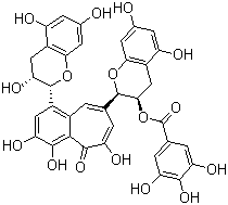 Theaflavin 3-gallate molecular structure (CAS 30462-34-1)