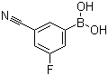 3-Cyano-5-fluorophenylboronic acid molecular structure (CAS 304858-67-1)