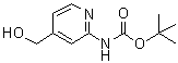 [4-(Hydroxymethyl)-2-pyridinyl]carbamic acid 1,1-dimethylethyl ester molecular structure (CAS 304873-62-9)