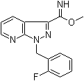 1-[(2-氟苯基)甲基]-1H-吡唑并[3,4-b]吡啶-3-甲亚氨酸甲酯分子结构 (CAS 304874-06-4)