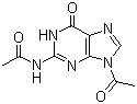 N,9-二乙酰鸟嘌呤分子结构 (CAS 3056-33-5)
