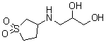 3-[(四氢-1,1-二氧代-3-噻吩基)氨基]-1,2-丙二醇分子结构 (CAS 305855-91-8)