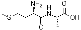 L-蛋氨酰-L-丙氨酸分子结构 (CAS 3061-96-9)
