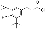 3,5-双(叔丁基)-4-羟基苯丙酰氯分子结构 (CAS 3062-64-4)