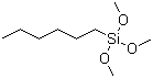 Hexyltrimethoxysilane molecular structure (CAS 3069-19-0)