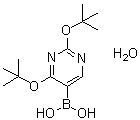 [2,4-二(叔丁氧基)-5-嘧啶基]硼酸一水合物分子结构 (CAS 306935-93-3)