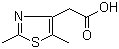 2-(2,5-Dimethyl-1,3-thiazol-4-yl)acetic acid molecular structure (CAS 306937-38-2)