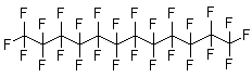 结构式 CAS# 307-59-5, 全氟十二烷