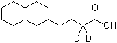 Tetradecanoic-2,2-D2 acid molecular structure (CAS 30719-21-2)