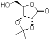 2,3-O-异亚丙基-D-核糖酸 gamma-内酯分子结构 (CAS 30725-00-9)