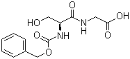 结构式 CAS# 30735-20-7, N-苄氧羰基-L-丝氨酰基甘氨酸