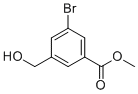 structure of CAS# 307353-32-8, 5-Bromo-3-(hydroxymethyl)benzoic acid methyl ester;methyl 3-bromo-5-(hydroxymethyl)benzoate