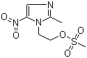 2-甲基-5-硝基-1H-咪唑-1-乙基甲磺酸酯分子结构 (CAS 30746-54-4)