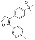 structure of CAS# 307531-96-0, Etoricoxib Impurity 19;2-methyl-5-[3-(4-methylsulfonylphenyl)furan-2-yl]pyridine