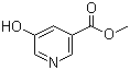 5-羟基烟酸甲酯分子结构 (CAS 30766-22-4)