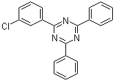 2-(3-氯苯基)-4,6-二苯基-1,3,5-三嗪分子结构 (CAS 307929-32-4)