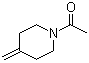1-乙酰基-4-亚甲基哌啶分子结构 (CAS 308087-58-3)